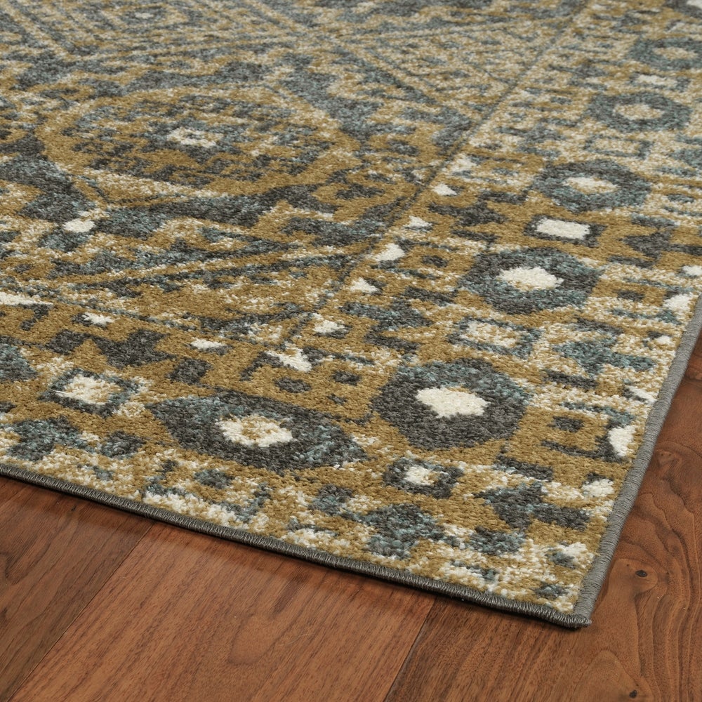 Bombas Easy Care Soft Area Rug Gold