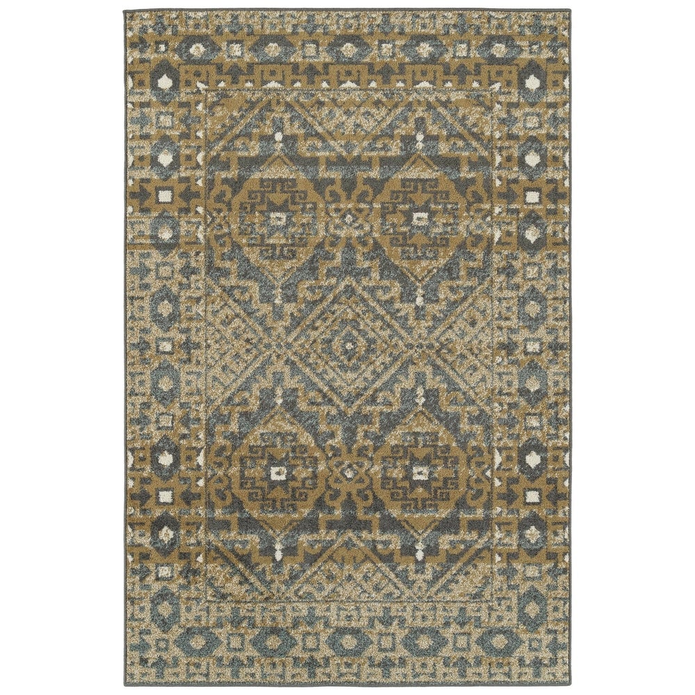 Bombas Easy Care Soft Area Rug Gold