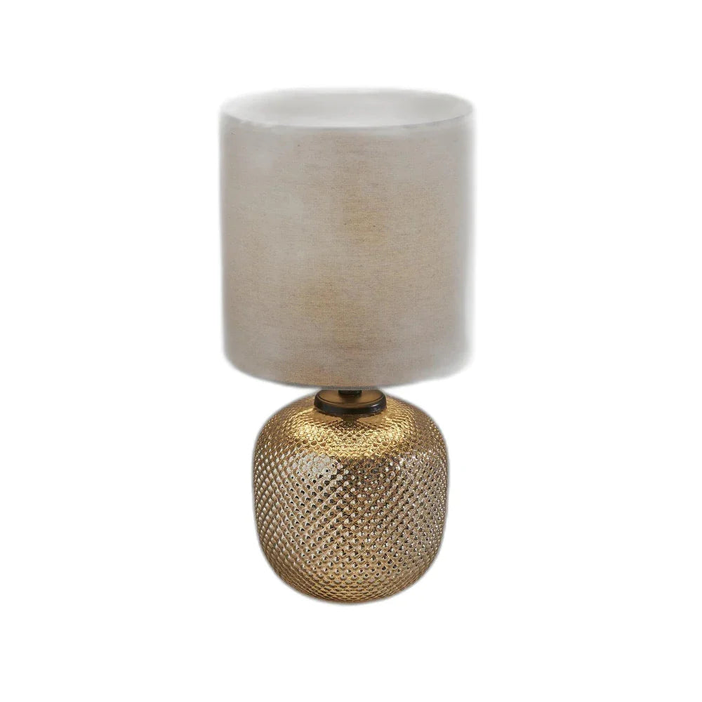 Bronze Metal Dotty Table Lamp with Night Light - 11 x 11 x 21.25 - 11 x 11 x 21.25