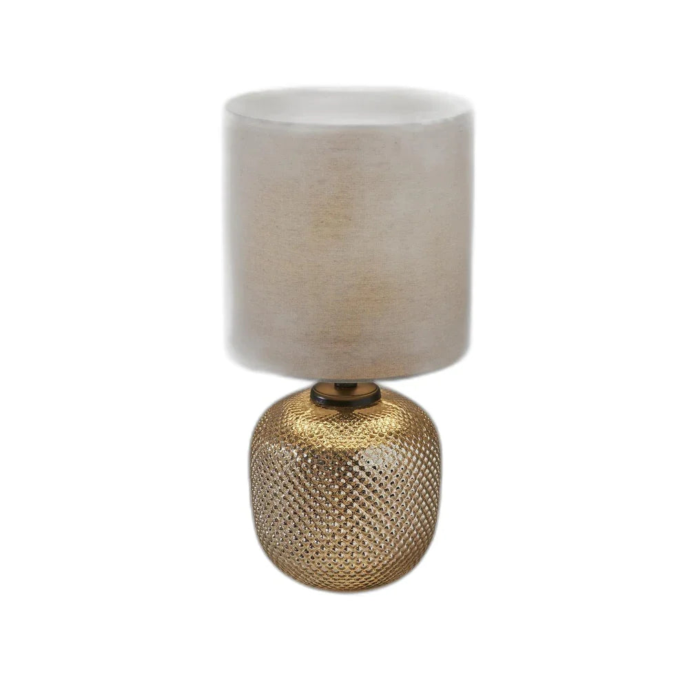 Bronze Metal Dotty Table Lamp with Night Light - 11 x 11 x 21.25 - 11 x 11 x 21.25