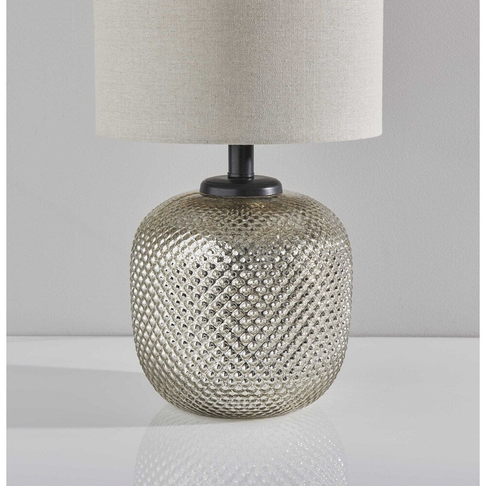 Bronze Metal Dotty Table Lamp with Night Light - 11 x 11 x 21.25 - 11 x 11 x 21.25