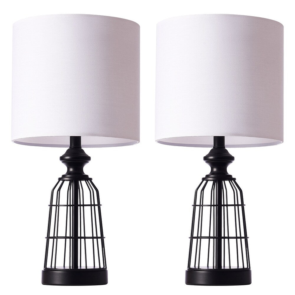 CO-Z 20-Inch Mid-Century Birdcage Table Lamps, Set of 2