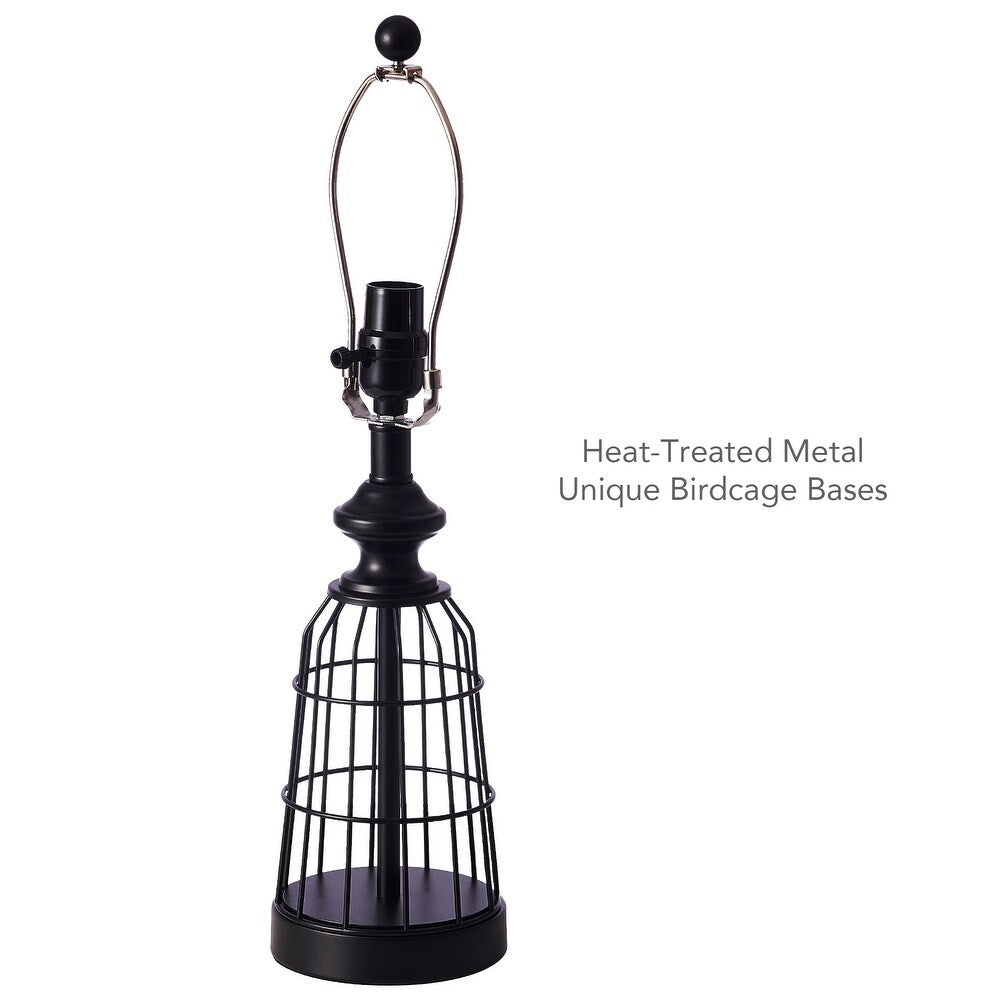 CO-Z 20-Inch Mid-Century Birdcage Table Lamps, Set of 2