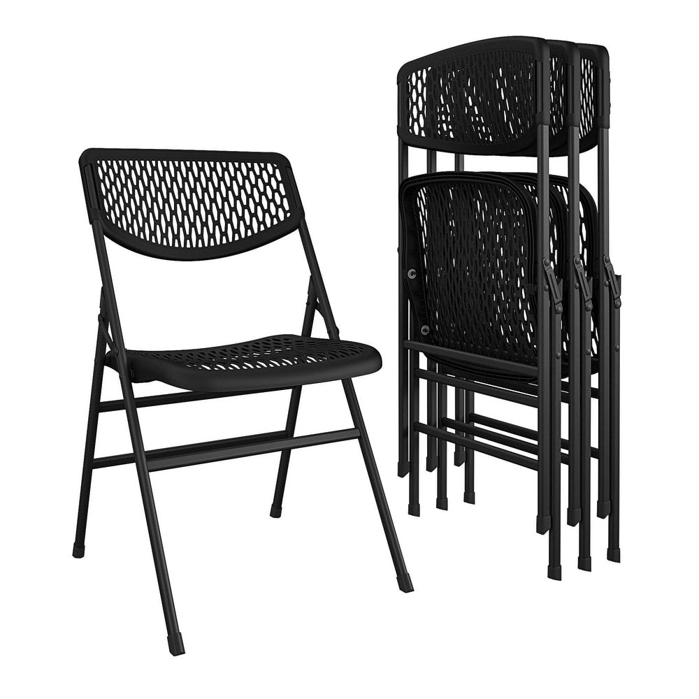 COSCO Ultra Comfort Commercial XL Plastic Folding Chair Set of 2