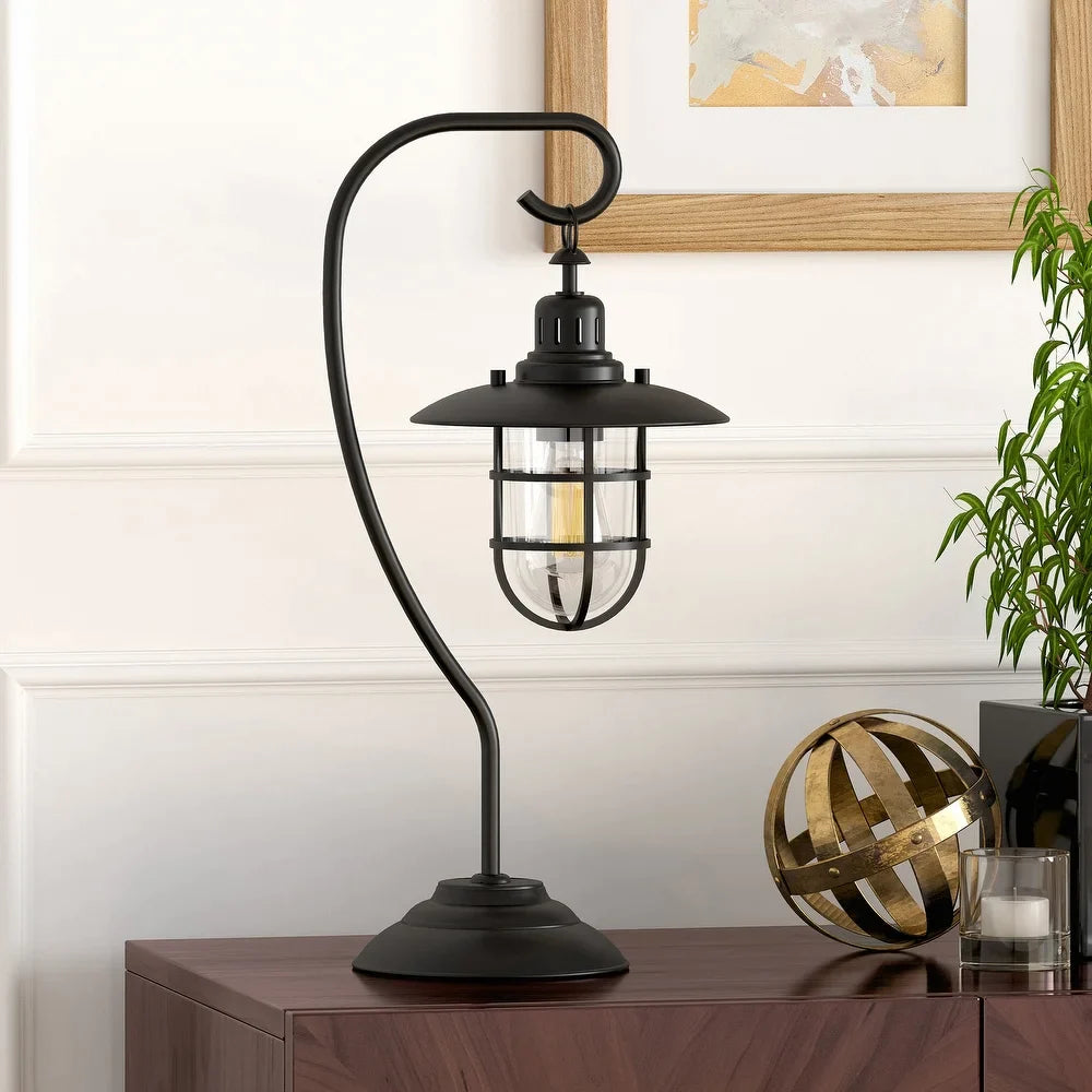 Carbon Loft Ecthelion Nautical Lantern-style Table Lamp