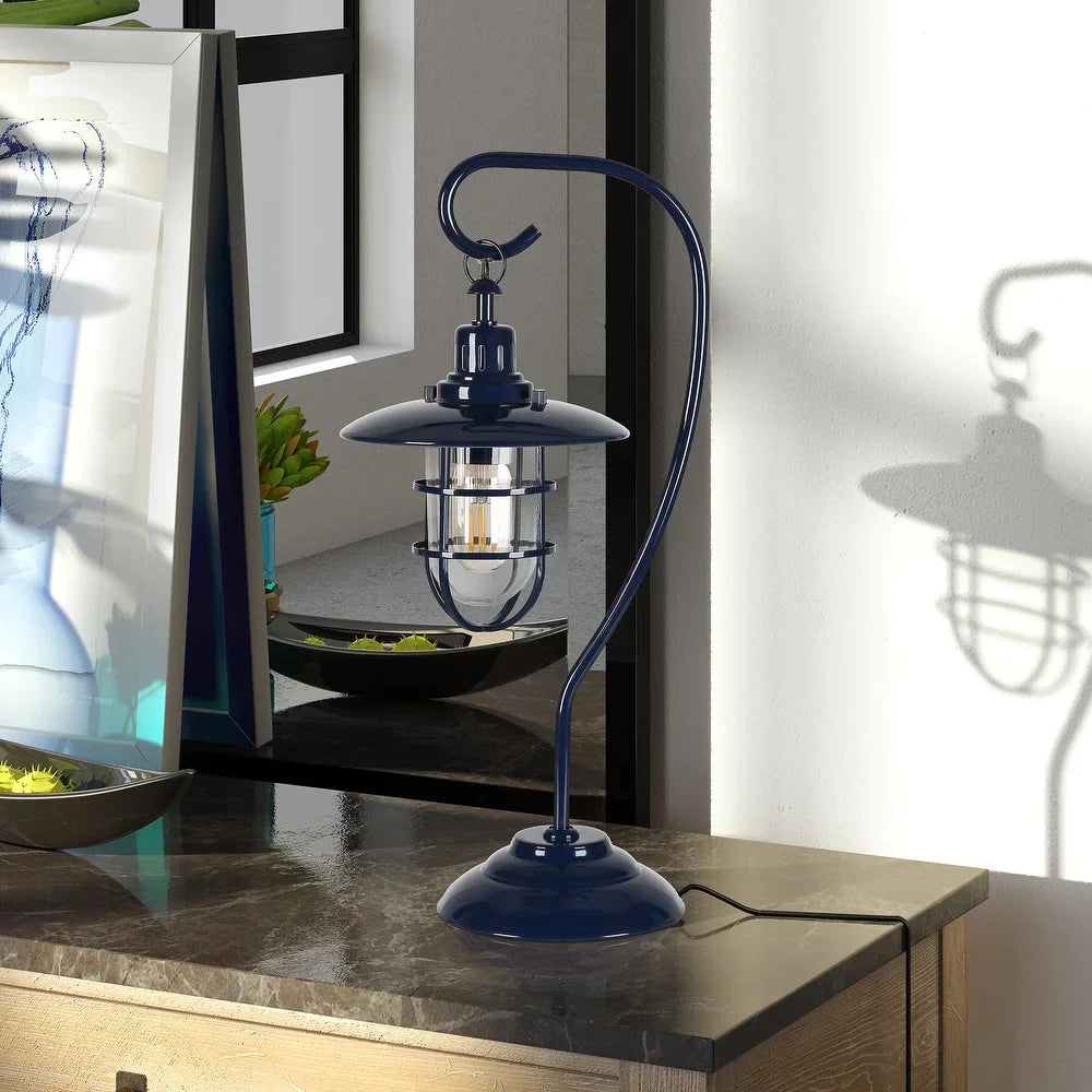 Carbon Loft Ecthelion Nautical Lantern-style Table Lamp