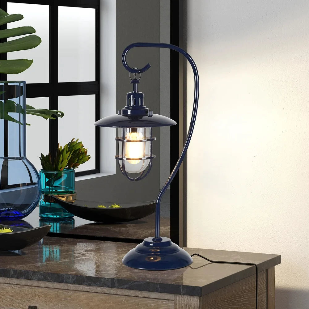 Carbon Loft Ecthelion Nautical Lantern-style Table Lamp