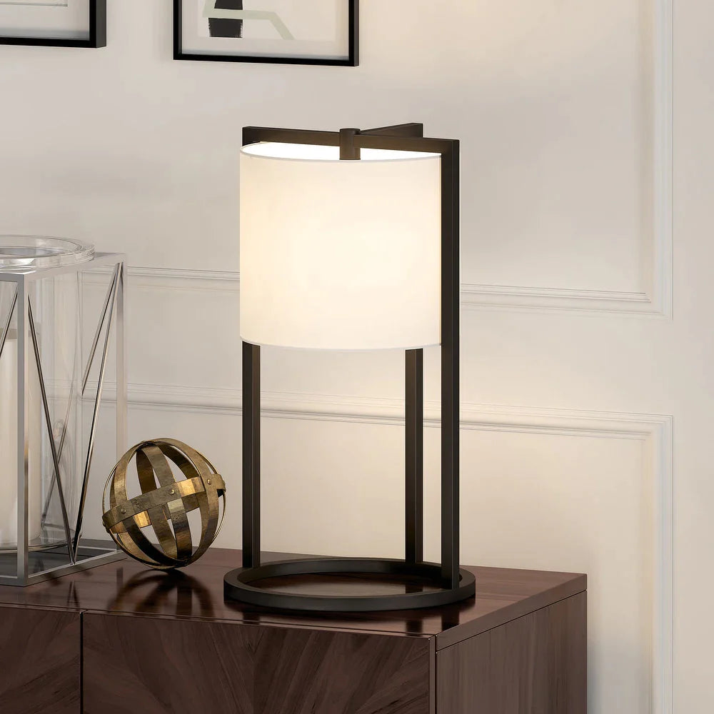 Carson Carrington Asymmetric Blackened Bronze Table Lamp