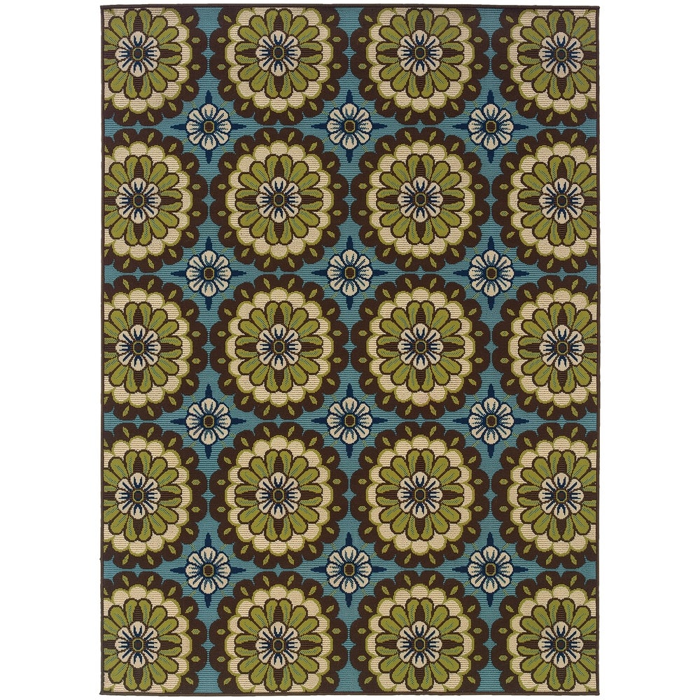 Carrington Mariefred Floral Indoor/ Outdoor Area Rug