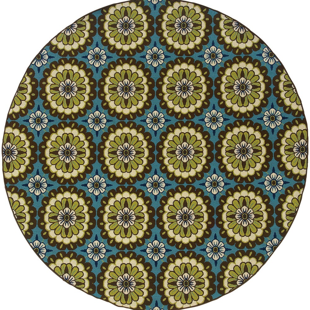 Carrington Mariefred Floral Indoor/ Outdoor Area Rug