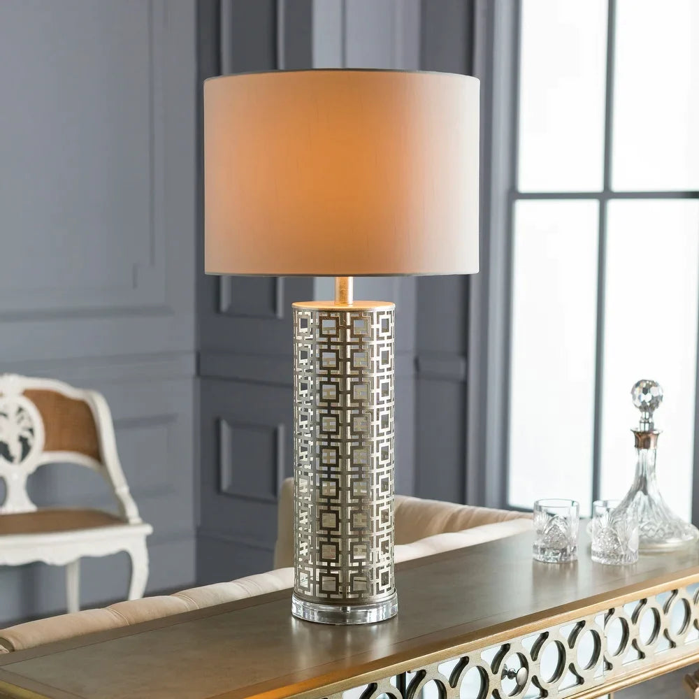Cassadee Table Lamp with Painted Steel Base