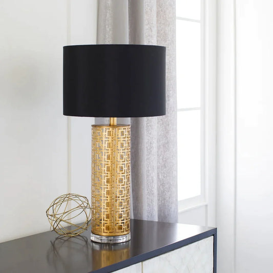 Cassadee Table Lamp with Painted Steel Base