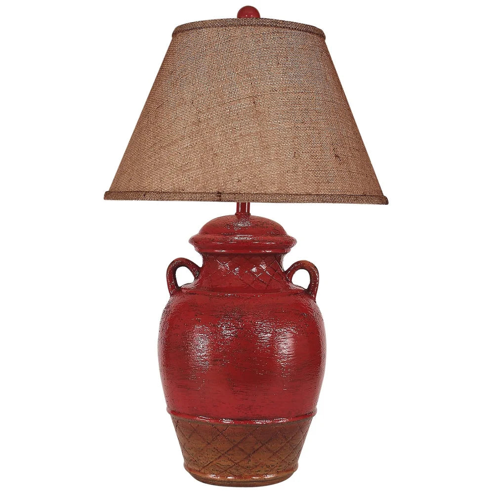 Casual 2-Handle Ginger Jar Table Lamp