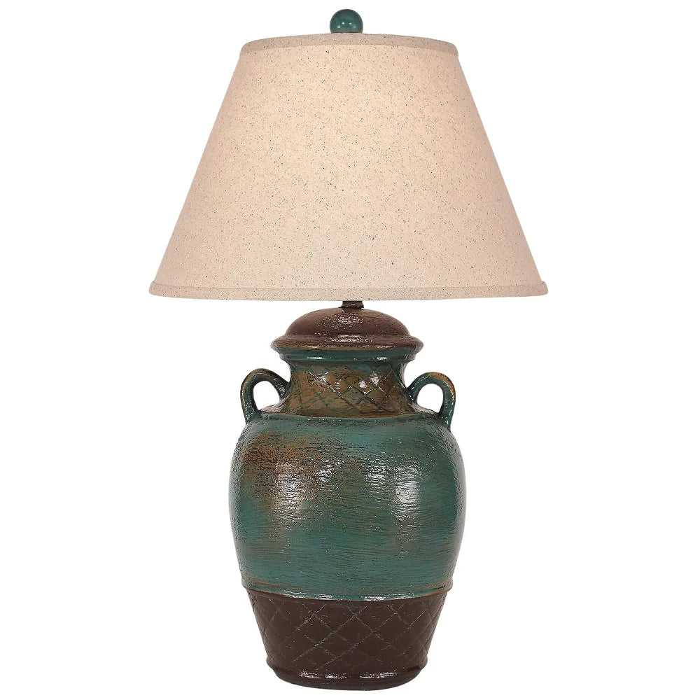 Casual 2-Handle Ginger Jar Table Lamp