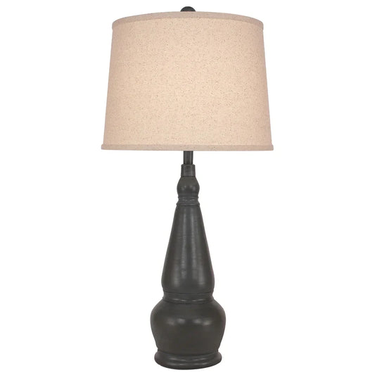 Casual Spool Pottery Table Lamp