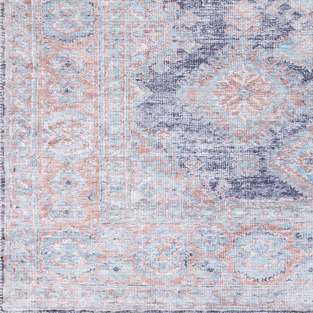 Vintage Global Printed Machine Washable Area Soft Rug