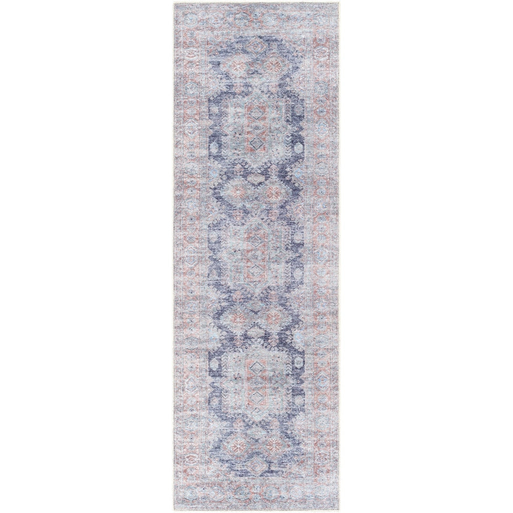 Vintage Global Printed Machine Washable Area Soft Rug