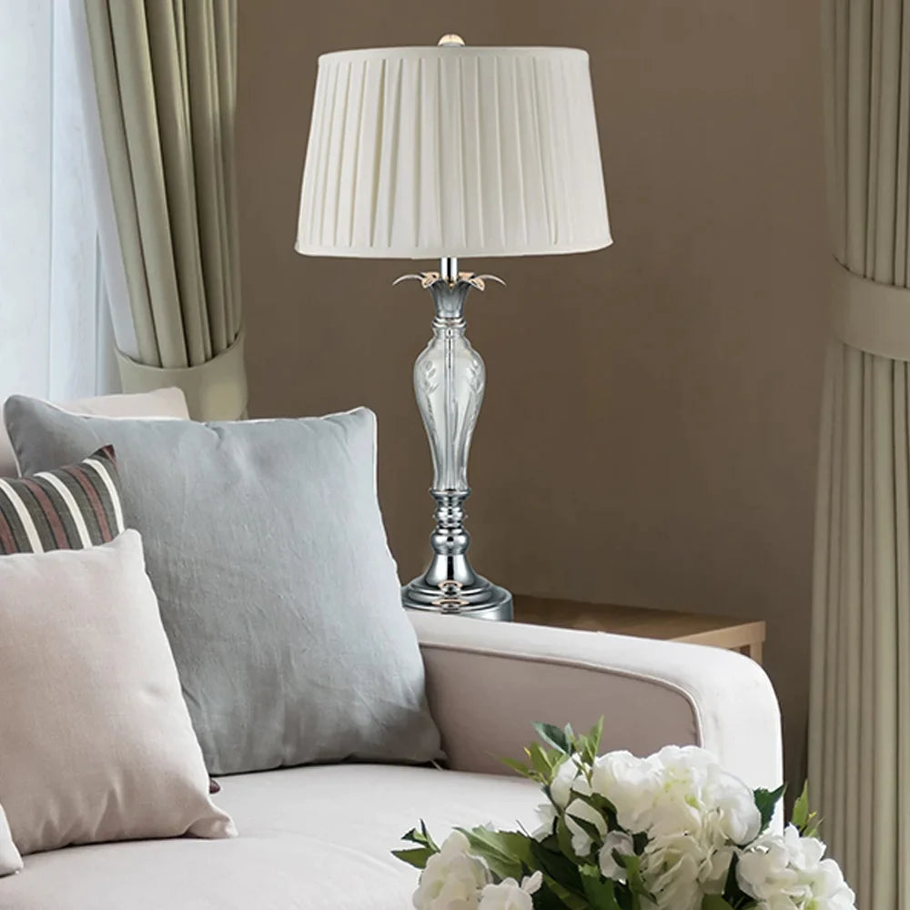 Charlotte 24% Lead Crystal Table Lamp