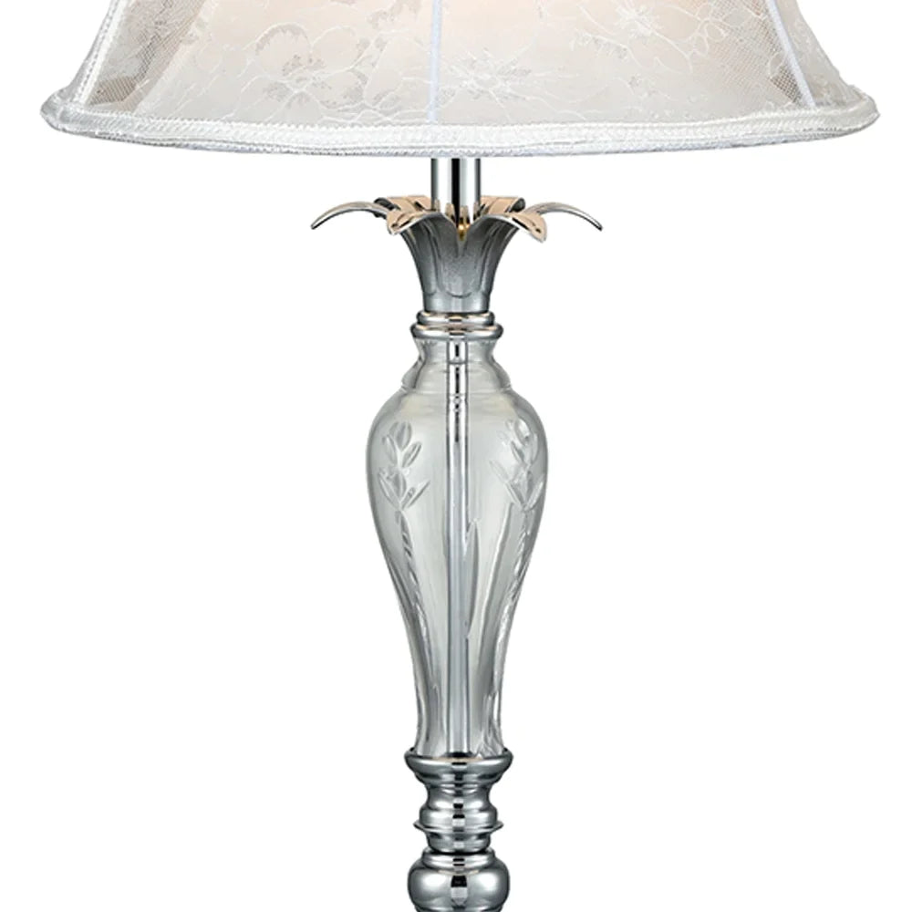 Charlotte 24% Lead Crystal Table Lamp