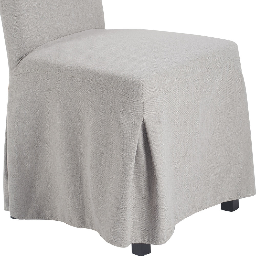 ClickDecor Hayes Slipcover Dining Chair, Set of 2 - Ivory