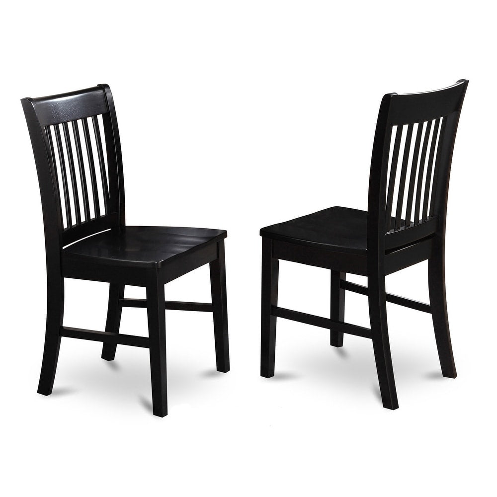 Copper Grove Cronewood Black Wooden Seat Dining Chairs (Set of 2) - NFC-BLK-W