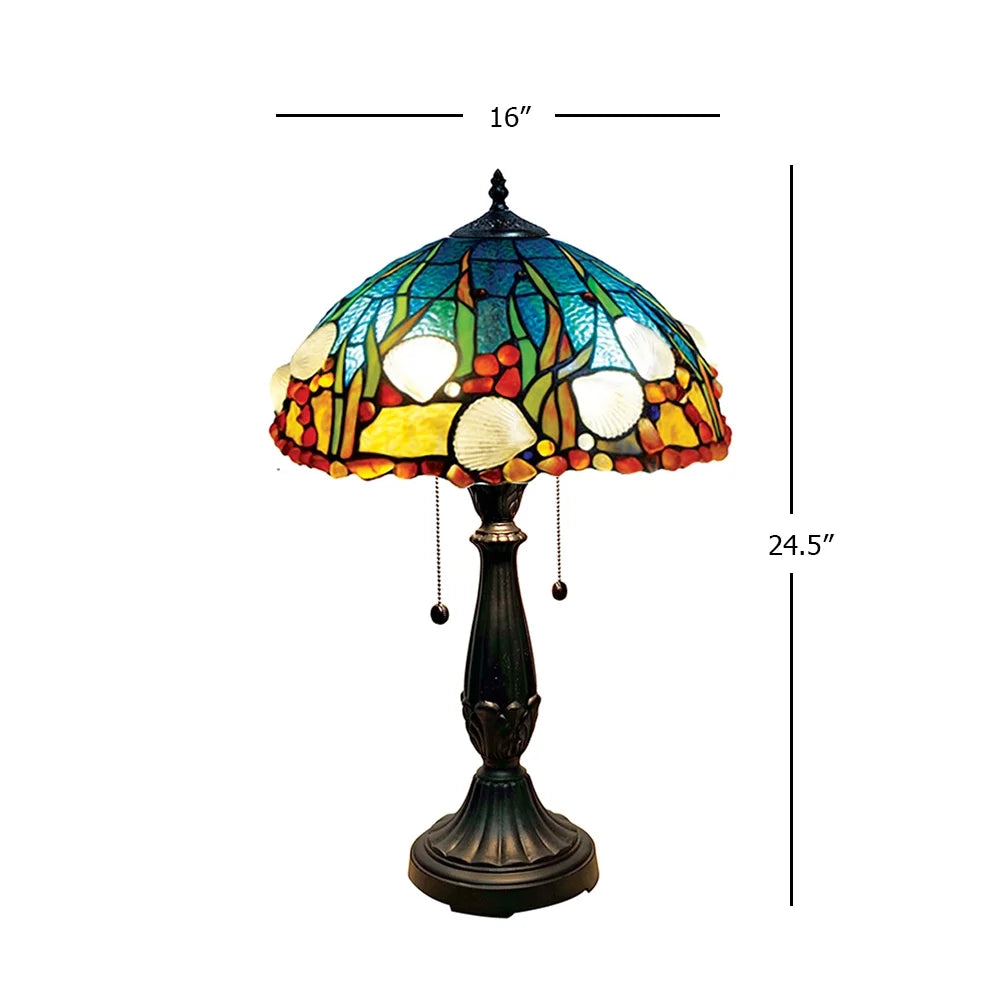 Coral Sea Tiffany Table Lamp