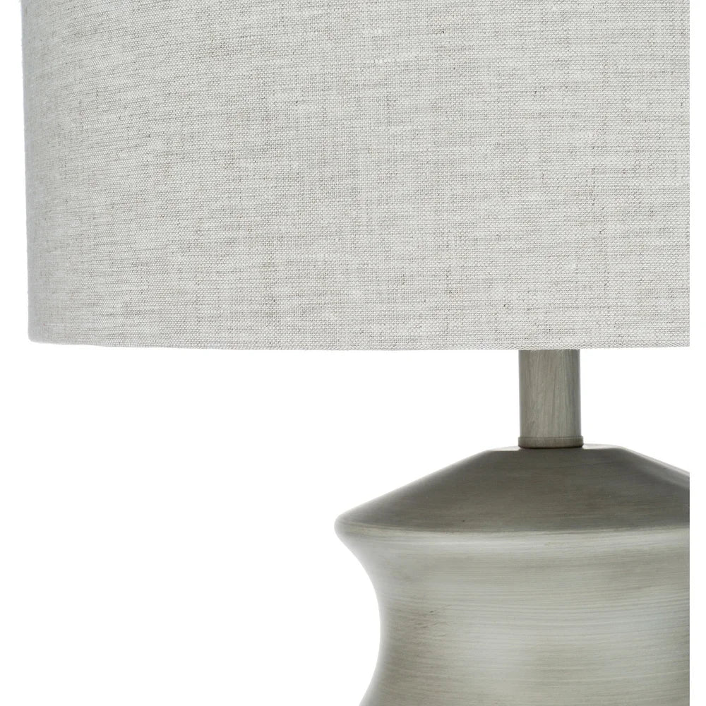 Crowland Farmhouse Grey Table Lamp