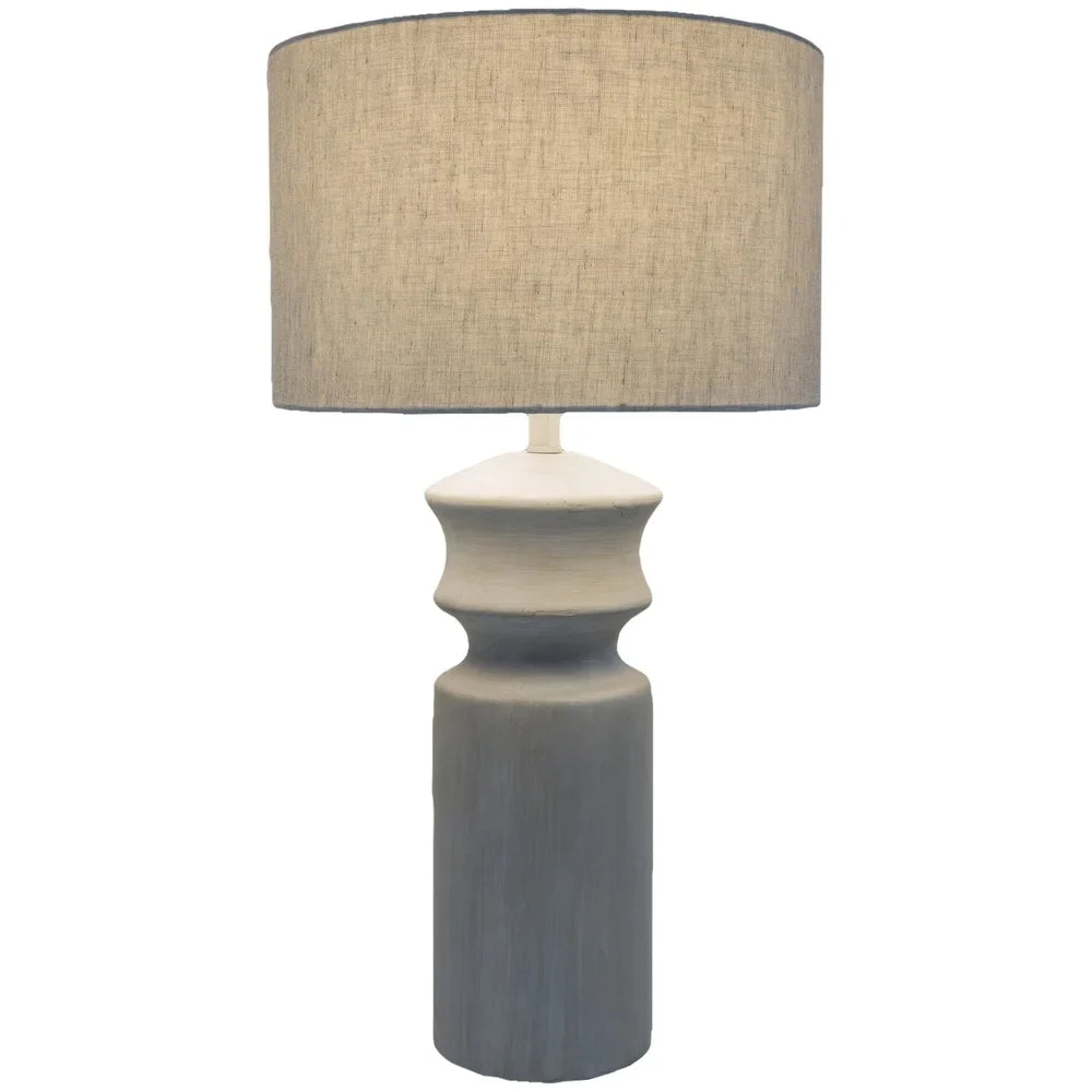 Crowland Farmhouse Grey Table Lamp