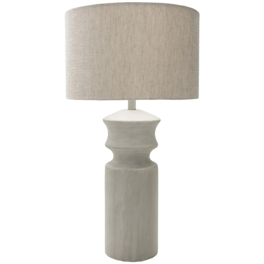 Crowland Farmhouse Grey Table Lamp