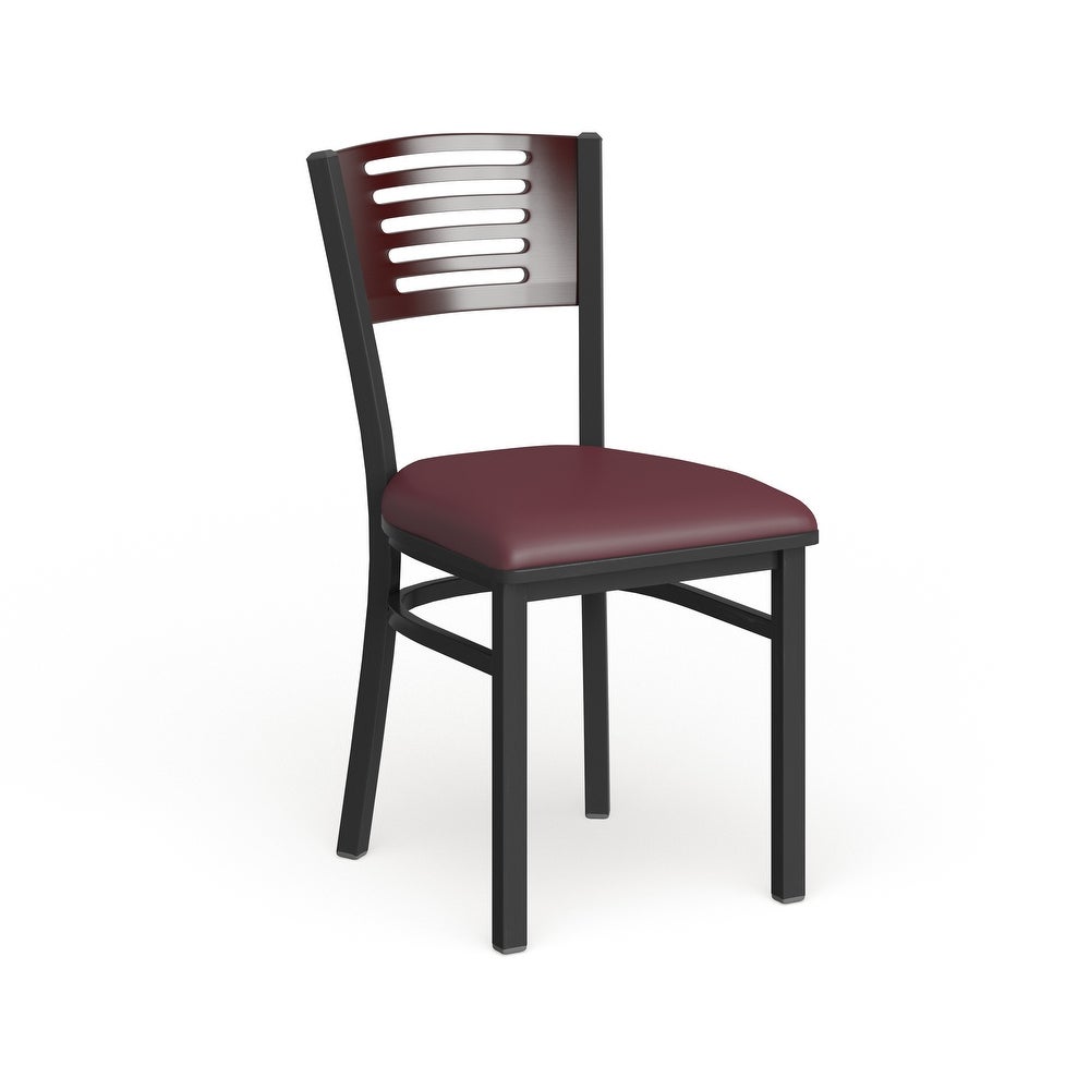 Decorative Slat Back Metal Restaurant Chair