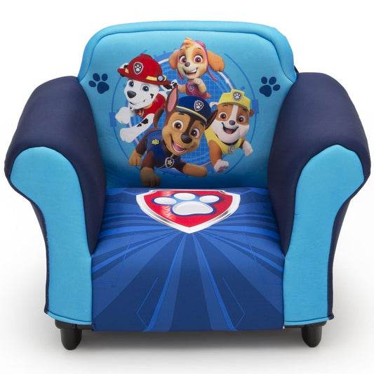 Delta Children PAW Patrol Kids Upholstered Chair with Sculpted Plastic Frame