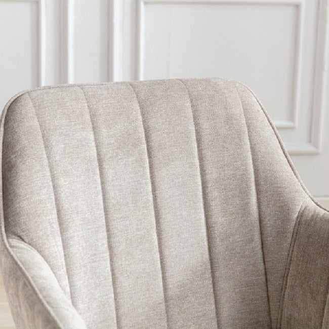 Dining Chairs, Modern Dining Room Chair Tufted Accent Chair with Metal Legs for Living Room(Beige)1pcs/ctn.