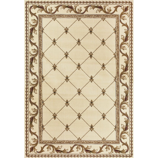 Domani Classics Victorian Bordered Trellis Area Soft Rug