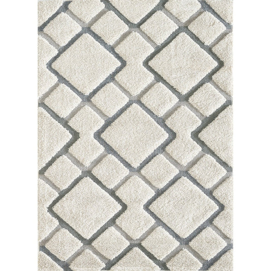 Casual Natural Geometric Soft Area Rug