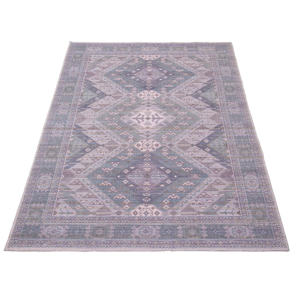 Red Machine Washable Bohemian & Eclectic Soft Rug