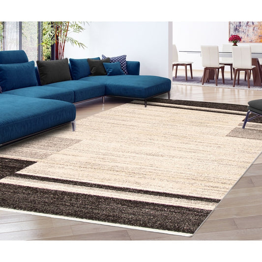 Ivory Taupe Ayla Casual Soft Rug