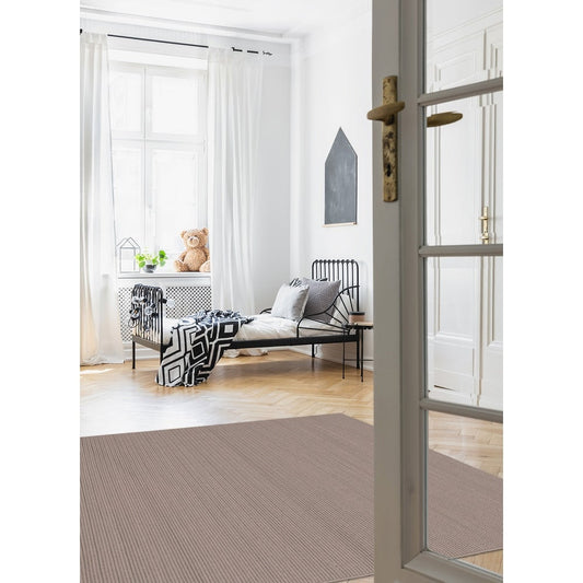 Braid weave Sienna Taupe Polypropylene Soft Rug