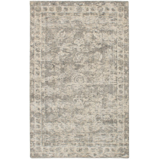 Hand Loomed Galleria Grey Silk Soft Rug