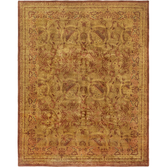 Hand-knotted Karma Brown Wool Soft Rug
