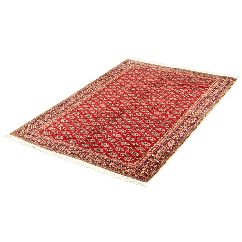 Hand-knotted Keisari Vintage Red Wool Soft Rug