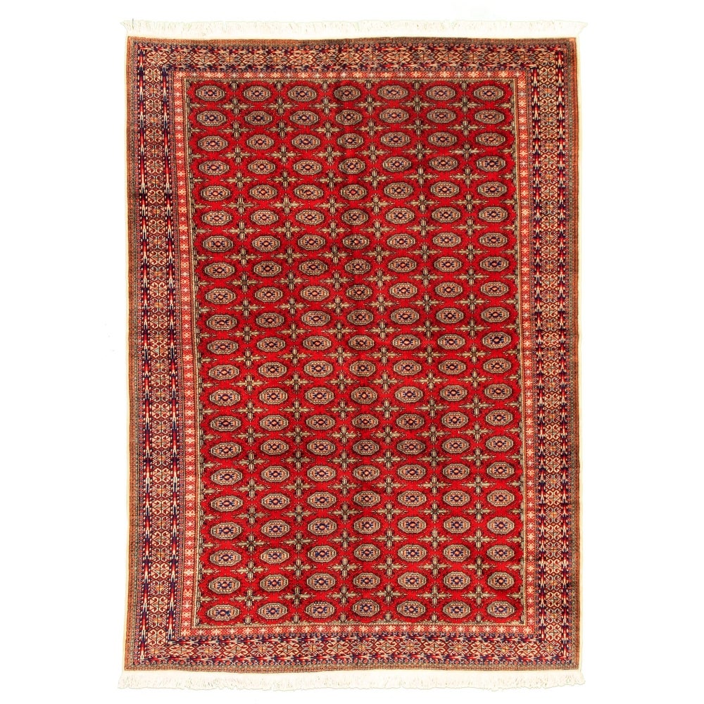 Hand-knotted Keisari Vintage Red Wool Soft Rug