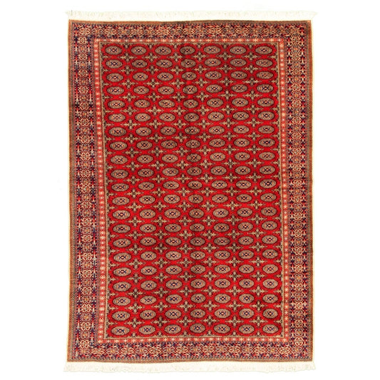 Hand-knotted Keisari Vintage Red Wool Soft Rug