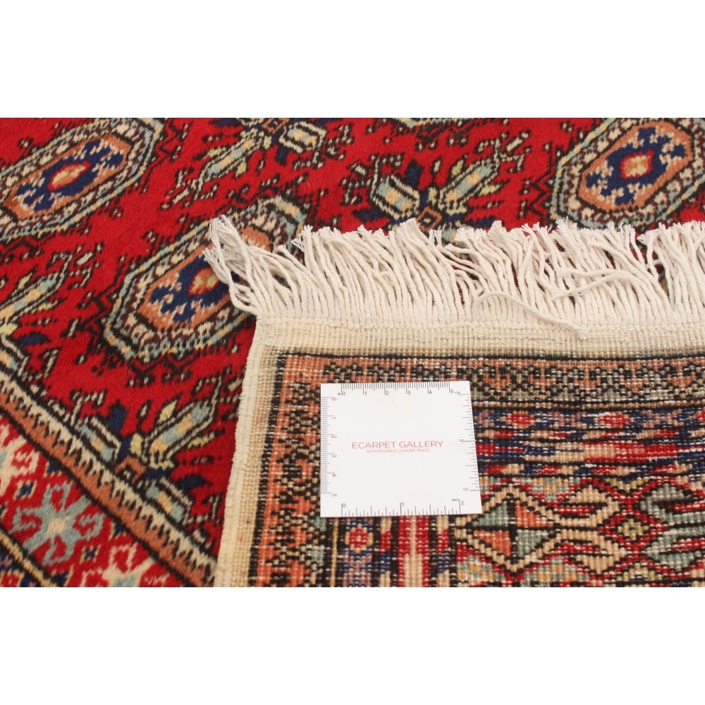 Hand-knotted Keisari Vintage Red Wool Soft Rug