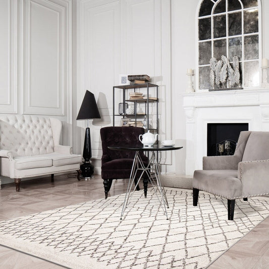 Ivory Grey Jade Moroccan Rug