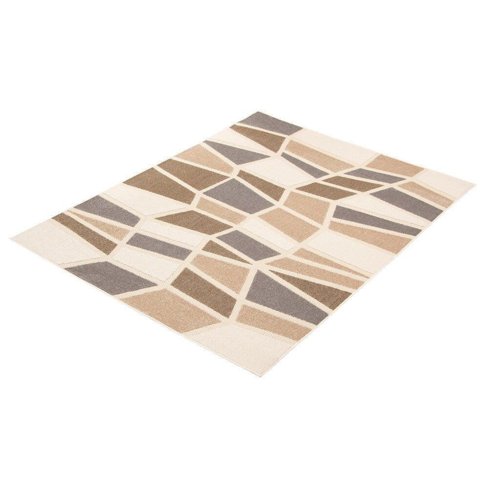 Ivory Blue Indoor/ Outdoor Rug