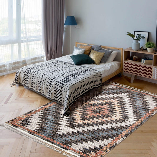 Black Ivory Bohemian & Eclectic Soft Rug