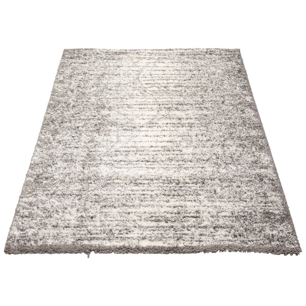 Modern Contemporary Dark Grey Area Rug Shag