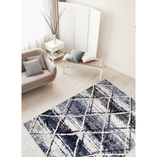 Moroccan Blue Soft Rug