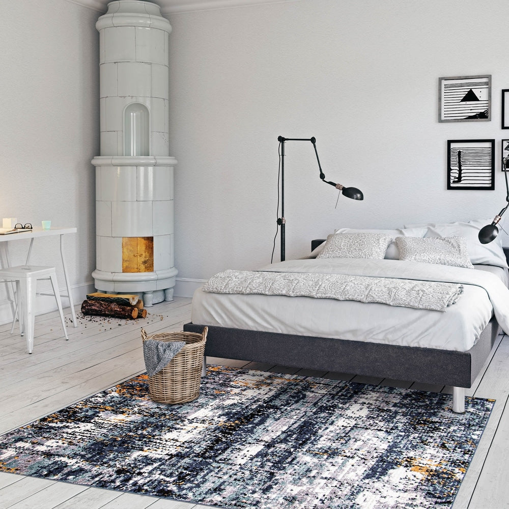 Pink Marble Modern & Contemporary Soft Rug