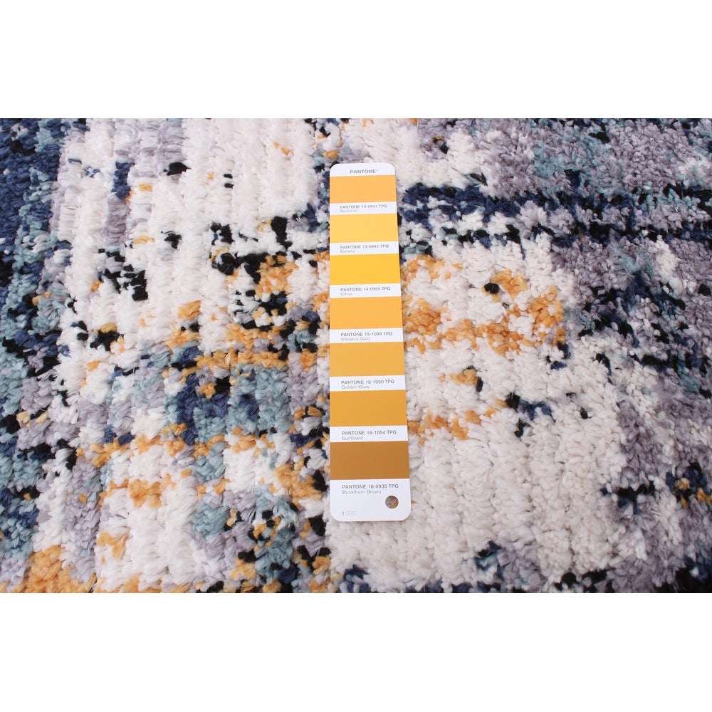 Pink Marble Modern & Contemporary Soft Rug